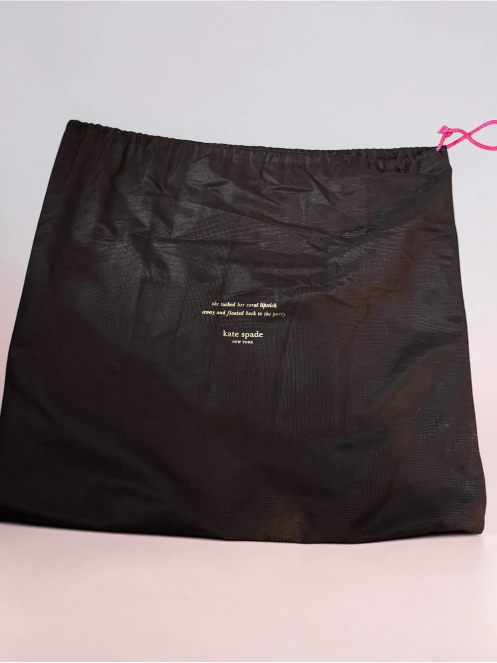 Authentic Kate Spade Pink Tropical Palm Leaf Tote Bag with Chain Straps and Bow